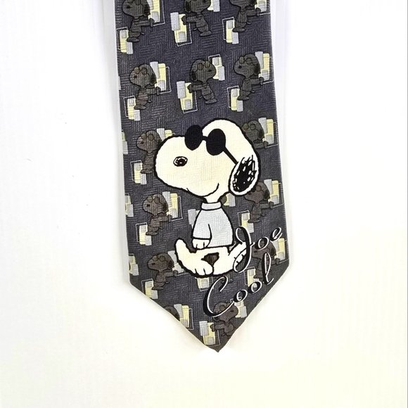 Peanuts Other - Snoopy Joe Cool 100% Polyester Tie Peanuts 50th Celebration 57.5 Inch Peanuts